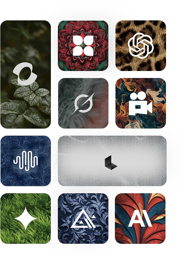Models logos in a grid
